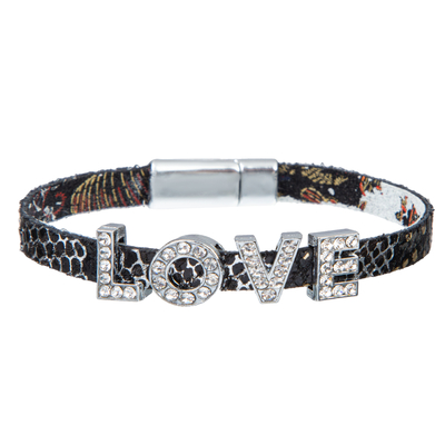 bracelet en cuir fait main de 18.5cm
