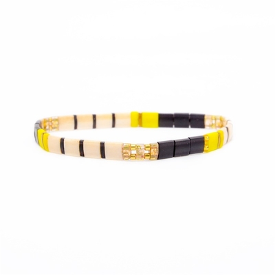 Occasion en verre extensible de Tila Matte Bead Bracelet For Engagement