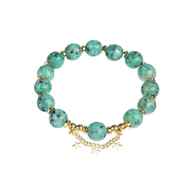 bracelet en pierre perlé par paix intérieure de 8mm autour de forme pour le yoga