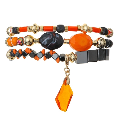 Les bijoux extensibles de Halloween ont placé le style de Swarovski avec Crystal Hematite Charm