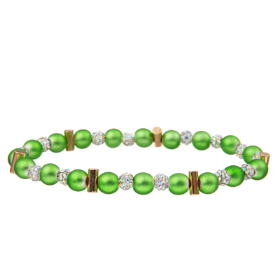 7 bracelets faits main de perles de couleurs avec Crystal Ball