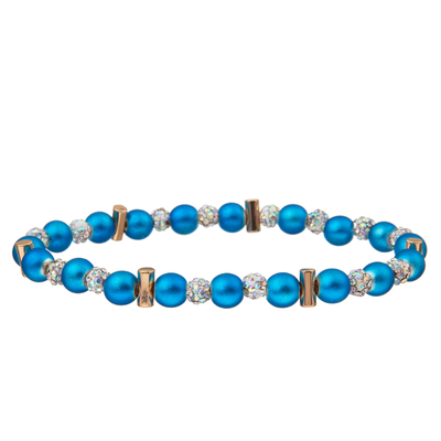 7 bracelets faits main de perles de couleurs avec Crystal Ball