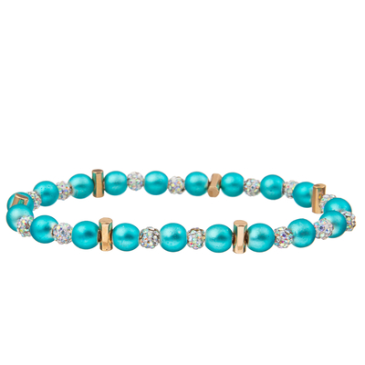 7 bracelets faits main de perles de couleurs avec Crystal Ball