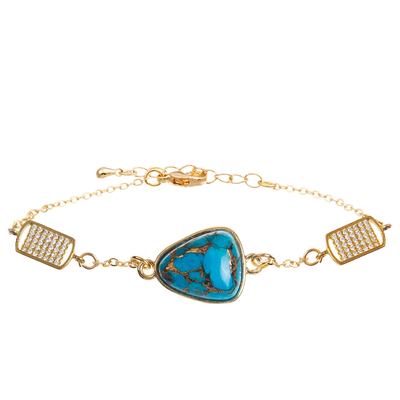 Bracelet fait main de maillon de chaîne avec le rectangle/Sakura/étoile/pendant de Zircon