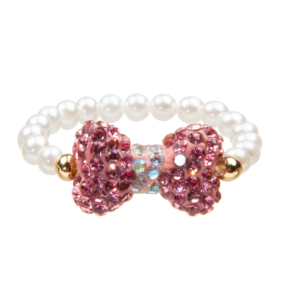 Ensemble fait main de bracelets de perles de beau noeud papillon