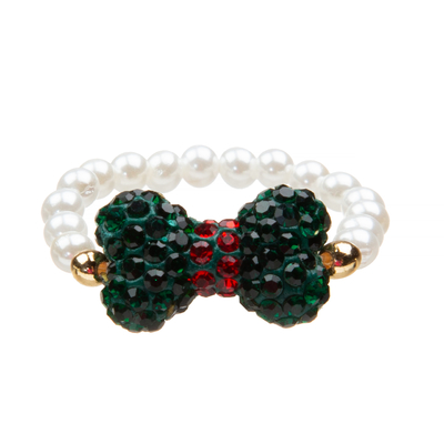 Ensemble fait main de bracelets de perles de beau noeud papillon