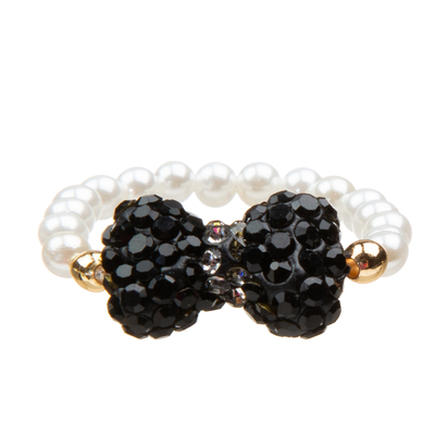 Ensemble fait main de bracelets de perles de beau noeud papillon