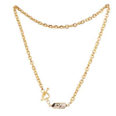 Collier pendant plaqué or simple européen de maillon de chaîne de la mode 14K