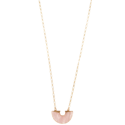 Les femmes pendantes de Zircon de collier de pierre gemme plaquée or façonnent le fournisseur à chaînes de bijoux de collier
