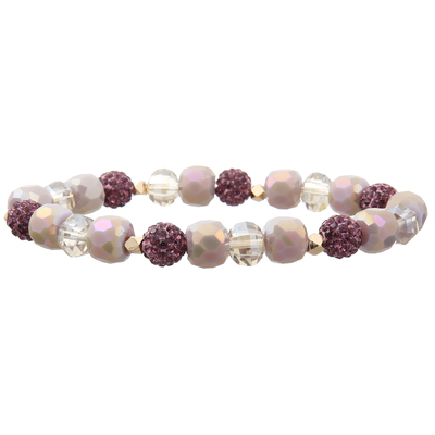Luxe léger Full Diamond Shamballa Brasserie à billes de cristal polyvalente en gros bijoux de mode DIY simples et populaires