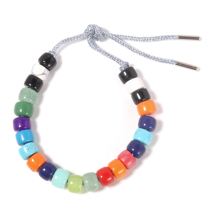 Couleurs multi en verre de Crystal Forte Beads Bracelet In pour le style personnel de Desigy DIY dans le fermoir réglable
