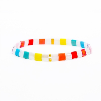 Le rond forment le cadeau de Miyuki Tila Bracelet 16-22cm Prefert pour des femmes