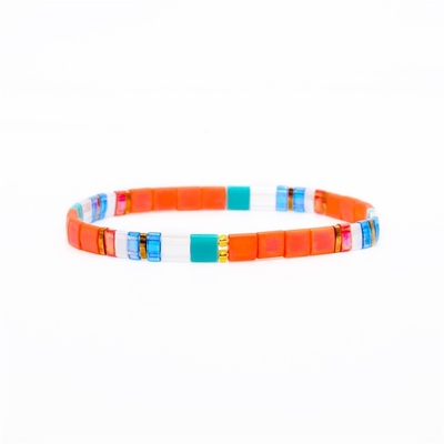 Les bracelets faits main de tuile de Tila étirent la norme élastique d'UE pour le cadeau de femmes