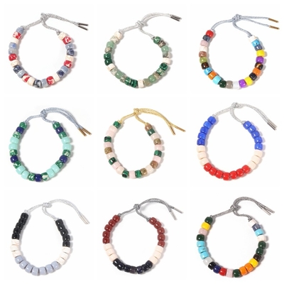 Bracelet de perles de forte de bijoux de kc, blancs des Etats-Unis et bleus bracelets perlés rouges