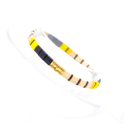 Occasion en verre extensible de Tila Matte Bead Bracelet For Engagement