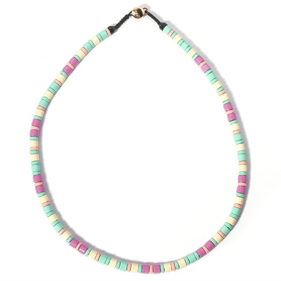 Modèle géométrique de collier multicolore matériel de foulard d'alliage pour Madame