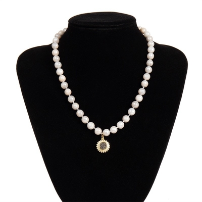 Collier perlé multicolore de rond de kc, collier de perle de Druzy pour le cadeau de vacances