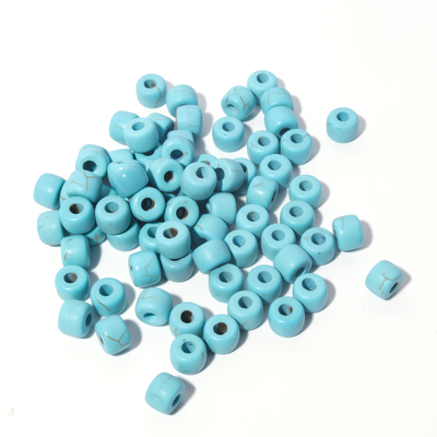 Le forte de pierre gemme de 100 couleurs perle 6*8mm*2.0 troue des modèles de DIY avec la corde