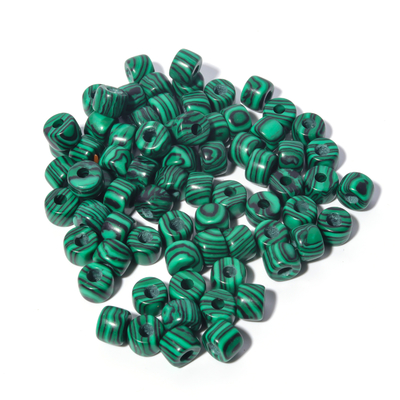 Le forte de pierre gemme de 100 couleurs perle 6*8mm*2.0 troue des modèles de DIY avec la corde