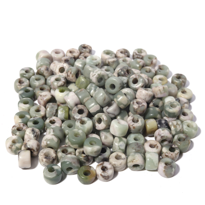 Le forte de pierre gemme de 100 couleurs perle 6*8mm*2.0 troue des modèles de DIY avec la corde
