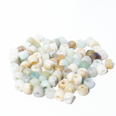 Le forte de pierre gemme de 100 couleurs perle 6*8mm*2.0 troue des modèles de DIY avec la corde