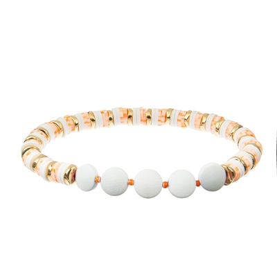 La forme Heishi de pilule perle le bracelet