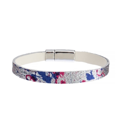 Bracelet en cuir fait main d'OEM, bracelet de cheveux de Luster Animal Print Leather Horse