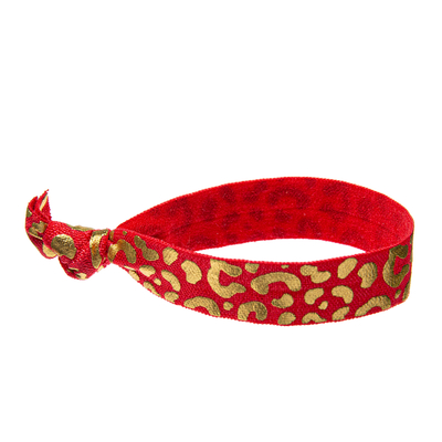 7,25 pouces de bracelet perlé de bout droit place le matériel de mélange de rouge et de couleur d'or