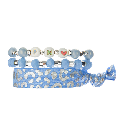 L'argent a déjoué les ensembles perlés de bracelets, 7,25&quot; Sterling Silver Bangles Set
