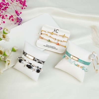Les bracelets perlés d'OEM 8mm place l'automne et l'hiver dénomment noir et blanc
