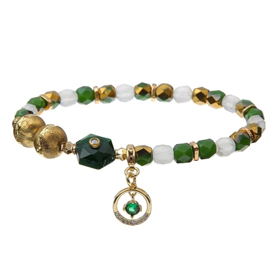 L'étoile d'étincelle de Chritmas charme les bracelets faits main extensibles de perles de Paster d'alliage