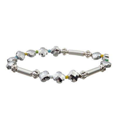 L'argent réglable fait main de bracelet de boutique abordable a plaqué pour la partie