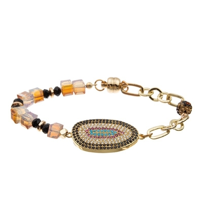 Bracelet extensible de couche de vacances multi de Halloween réglé avec le charme d'araignée et de Zircon