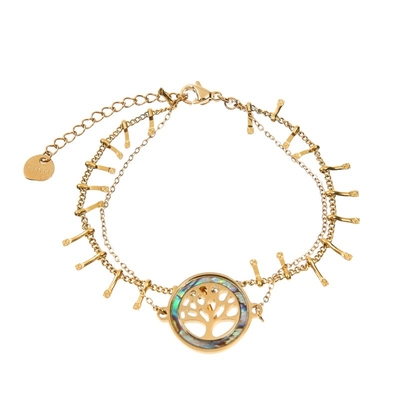 L'or de Shell Charm 14K d'ormeau a plaqué le cadeau simple minimaliste de bijoux de Boho de chaîne