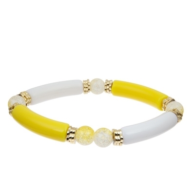 Le bloc fait main perle le cadeau élastique de couleur de collection de ressort de bracelet de bracelet pour la fille