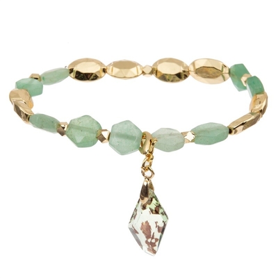 Pierres gemmes guérissant unisexe précieux de Crystal Stretch Beaded Bracelet Semi