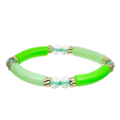 Couleur verte fraîche de perles de boutique de cadeau abordable fait main de bracelet pour la partie