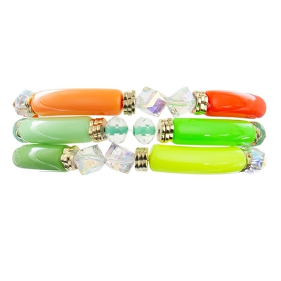 Couleur verte fraîche de perles de boutique de cadeau abordable fait main de bracelet pour la partie