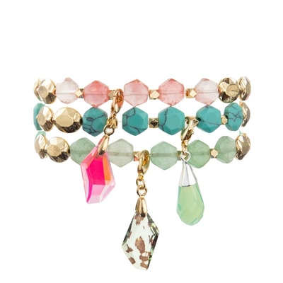 Pierres gemmes guérissant unisexe précieux de Crystal Stretch Beaded Bracelet Semi