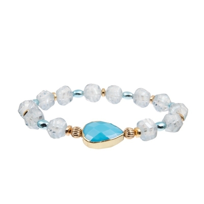 Hawaï dénomment le bracelet fait main de perles de Boho de thème d'Ocan pour des vacances de plage
