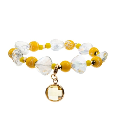 La copie carrée de léopard de forme perle le bracelet empilable de perles de Classcial pour Madame