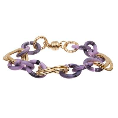 L'armure faite main empilable de lavande perle l'ensemble de bracelet pour la Saint-Valentin