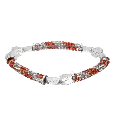 Couleur métallique argentée de Lava Zircon Bar Bracelet Multi pour le cadeau de Brithday