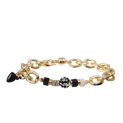Cadeau magnétique de Saint-Valentin d'ensemble de bracelet de maillon de chaîne de charme de coeur d'amour