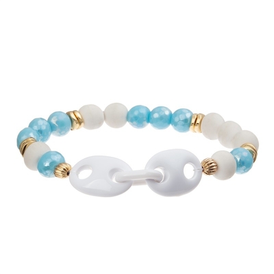 Bracelet de Crystal Glass Masterfully Crafted Beads pour l'amitié Lucky Jewelry de filles