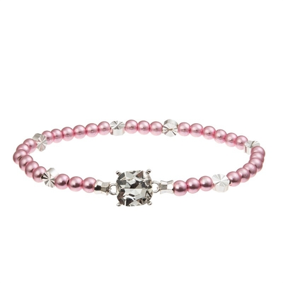 Zircon carré Crystal Stretchy Beads Handmade Bracelet pour le jeu de partie de femmes