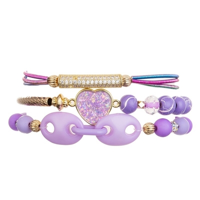 le bracelet fait main extensible acrylique rond de perles de 6mm pour des femmes font la fête