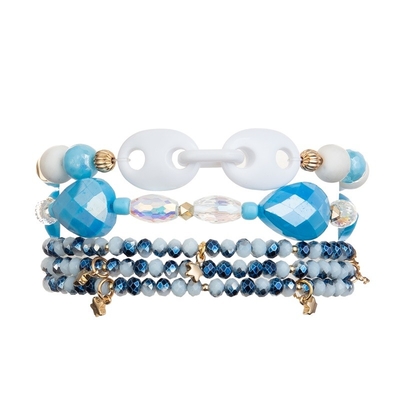Bracelet de Crystal Glass Masterfully Crafted Beads pour l'amitié Lucky Jewelry de filles