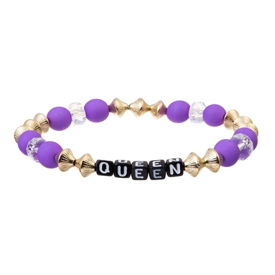 La graine pourpre ombrage l'ensemble fait main de style de Boho de bracelets de perle
