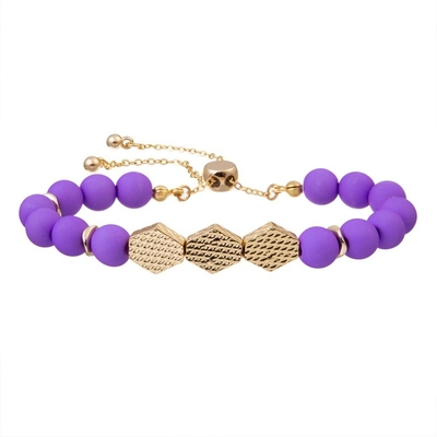 Le rond d'impression de léopard perle avec le cadeau réglable de fille de bracelet de perles en métal d'or